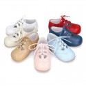 Classic little english style kids shoes in SOFT NAPPA leather.