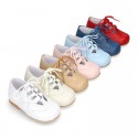 Classic little english style kids shoes in SOFT NAPPA leather.