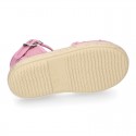 PLUMETI cotton canvas little espadrille shoes with buckle fastening.