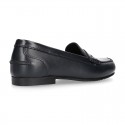 Classic school GIRL Moccasin shoes in Boxcalf Nappa leather.