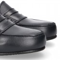 Classic school GIRL Moccasin shoes in Boxcalf Nappa leather.