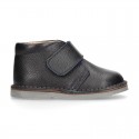 Nappa leather kids Safari boots laceless.