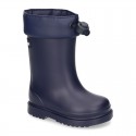 Little Rain boots with adjustable neck for babies and little kids.