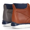 EXTRA SOFT Nappa leather kids ankle boots mountain style to dress.