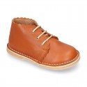 EXTRA SOFT Nappa leather Kids Safari Boots with waves design.