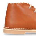 EXTRA SOFT Nappa leather Kids Safari Boots with waves design.