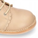 EXTRA SOFT Nappa leather Kids Safari Boots with waves design.