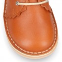 EXTRA SOFT Nappa leather Kids Safari Boots with waves design.