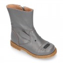 Casual Nappa leather little ANIMAL OKAA ankle boots.