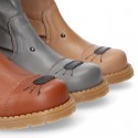 Casual Nappa leather little ANIMAL OKAA ankle boots.