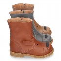 Casual Nappa leather little ANIMAL OKAA ankle boots.