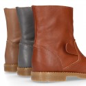 Casual Nappa leather little ANIMAL OKAA ankle boots.