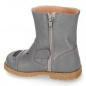 Casual Nappa leather little ANIMAL OKAA ankle boots.