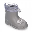 Little ELEPHANT Rain boots design with adjustable neck for little kids.