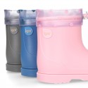 Little ELEPHANT Rain boots design with adjustable neck for little kids.