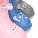 Little ELEPHANT Rain boots design with adjustable neck for little kids.