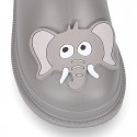 Little ELEPHANT Rain boots design with adjustable neck for little kids.