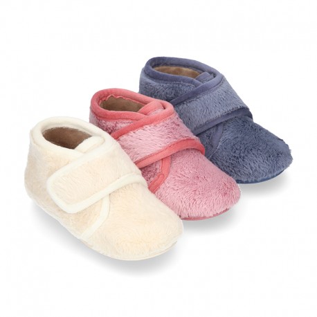 NEPAL Wool knit kids ankle home shoes laceless.