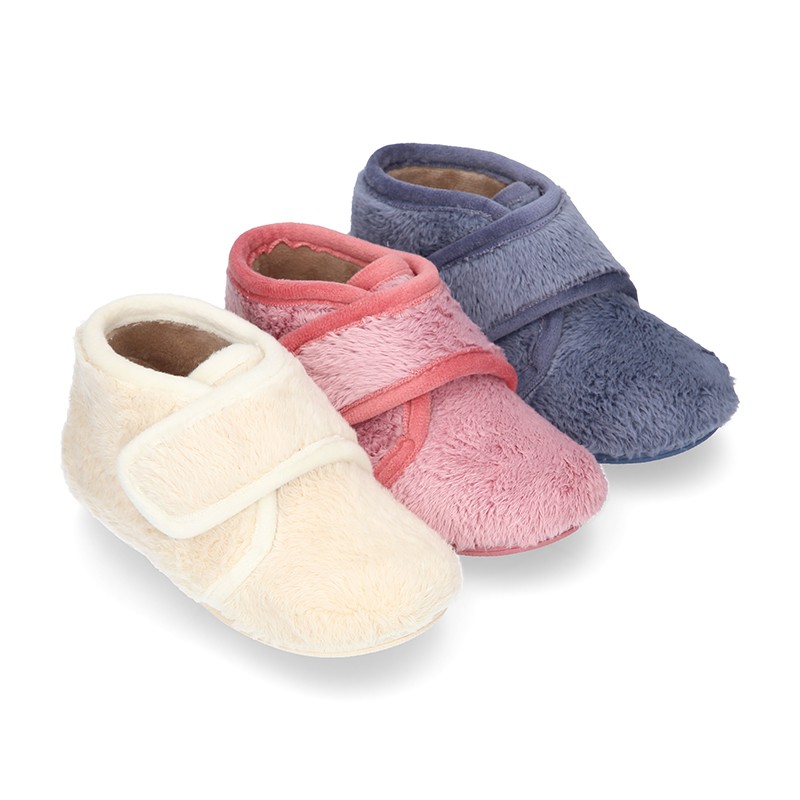 NEPAL Wool knit kids ankle home shoes 