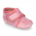 NEPAL Wool knit kids ankle home shoes laceless.