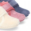 NEPAL Wool knit kids ankle home shoes laceless.