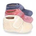 NEPAL Wool knit kids ankle home shoes laceless.