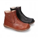 SPORT Kids ankle boots with zipper closure in nappa leather.