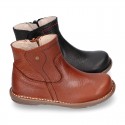 SPORT Kids ankle boots with zipper closure in nappa leather.