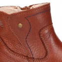 SPORT Kids ankle boots with zipper closure in nappa leather.