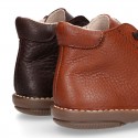 SPORT Kids ankle boots with zipper closure and elastic laces in nappa leather.