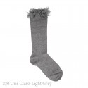 GIRL TULLE RUFFLE KNEE-HIGH SOCKS BY CONDOR.