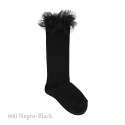 GIRL TULLE RUFFLE KNEE-HIGH SOCKS BY CONDOR.