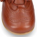 TAN Nappa Leather Welsh or English style ankle boots.