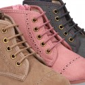 Autumn winter canvas SPORT Pascuala style boots.