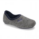 Wool effect dad OKAA Home shoes closed design.