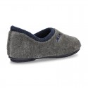 Wool effect dad OKAA Home shoes closed design.