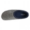 Wool effect dad OKAA Home shoes closed design.