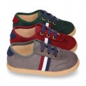 New SPECIAL OKAA EDITION autumn winter canvas tennis shoes with flag design.