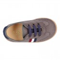 New SPECIAL OKAA EDITION autumn winter canvas tennis shoes with flag design.