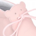 Soft Nappa leather little BEAR bootie for babies.