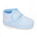 Little kids corduroy home bootie shoes laceless.