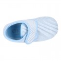 Little kids corduroy home bootie shoes laceless.