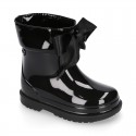 BIMBI BOW Rain boots with adjustable neck for little kids.