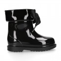 BIMBI BOW Rain boots with adjustable neck for little kids.