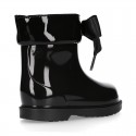 BIMBI BOW Rain boots with adjustable neck for little kids.