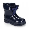 BIMBI BOW Rain boots with adjustable neck for little kids.