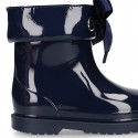 BIMBI BOW Rain boots with adjustable neck for little kids.