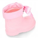 BIMBI BOW Rain boots with adjustable neck for little kids.