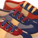 New SPECIAL OKAA EDITION autumn winter canvas tennis shoes with flag design.