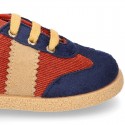 New SPECIAL OKAA EDITION autumn winter canvas tennis shoes with flag design.